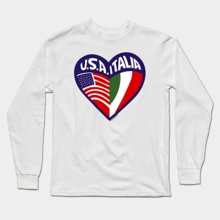 RETRO REVIVAL - "Love Italian American Style" Long Sleeve T-Shirt